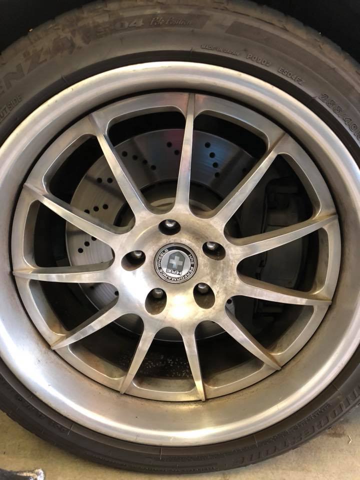 Alloy wheel before detail by ABC Mobile Detail, Granite Bay, CA